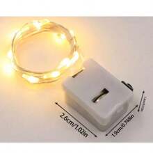 Lampă de vânt cu LED-uri cu 20/30 buc., funcționare cu baterii, cu șir de lumini - 2 m, 20 LED-uri, sârmă argintie, cu stea și lună, potrivită pentru meșteșuguri DIY, masă de nuntă, decorare centrală, dormitor pentru petreceri, Crăciun