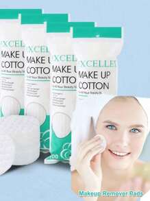 300/400 piezas de Almohadillas de algodón faciales desechables y redondas para eliminación de maquillaje, imprescindibles para volver al colegio, de doble uso con un grosor de tres capas de algodón, herramientas de limpieza facial para limpieza de la piel, eliminación de maquillaje, adecuado para todo tipo de pieles y para hombres y mujeres, apto para eliminación de maquillaje, maquillaje de ojos, rímel y esmalte de uñas, cuidado diario de la piel, ideal para uso en casa, viajes, dormitorio y vacaciones.