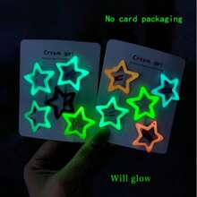 10/20 Stück leuchtende Stern Haarspangen Frauen Mädchen Haarclips Leuchten fluoreszierend Haarklammern für Pony, Partyfavors, Konzert Accessoires, Klauenclips, Haarklammern, Haarspangen