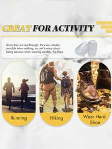 10 piezas Manguitos protectores de silicona para los dedos de los pies para prevenir la abrasión y el dolor en deportes - transparente - Ver 5