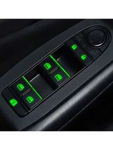 18pcs Small Car Window Control Button Luminous Sticker, Car Interior Luminous Fluorescent Sticker - Multicolor - View 3