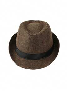 1 Piece, Sun Protection Breathable Jazz Hat, Straw Hat, Outdoor Travel Sun Hat