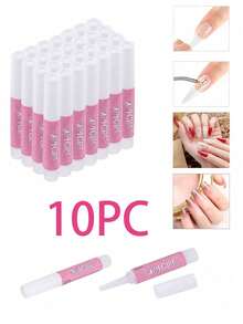 批发指甲胶，超强指甲胶，适用于水晶指甲，持久专业指甲胶，适用于压指甲，适用于水晶指甲，粘合假指甲的粘合指甲胶，2g/0.07OZ/PCS，美甲用品，美甲工具，美甲工具，返校，指甲，用于压指甲的美甲工具 - 無色 - 查看 10