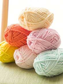 1/2 piezas de hilo de terciopelo suave, 50g/pieza, 60m/pieza, hilo grueso de punto a mano DIY, hilo Popsicle, hilo grueso de poliéster suave, adecuado para manualidades DIY, adecuado para tejer y ganchillo de bufandas, sombreros, zapatos, bolsos, cojines, muñecas, mantas, pantuflas, proyectos de ganchillo artesanal