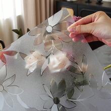 1.0mm Thick PVC Material Matte Floral Dahlia Pattern Rectangular, Square, Roll Applicable For Coffee Table, Bedside Cabinet, Dining Table, Computer Desk, Various Furniture Surface Protection Soft Glass Tablecloth, Necessary For Daily Life, Suitable For All Seasons, Minimalist Style Furniture Surface Protection Crystal Pad, Office Desk - Floral Pattern - View 4