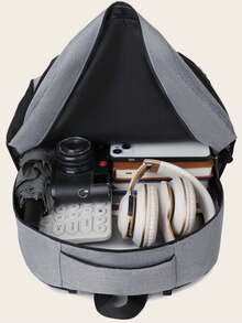 Nuovo zaino per laptop leggero, adatto per la scuola e i viaggi - Cinghie per le spalle regolabili, design multi-scomparti - Zaino casual in poliestere durevole per ragazzi e ragazze, chiusura con cerniera sicura, zaino per studenti, stile minimalista, struttura robusta