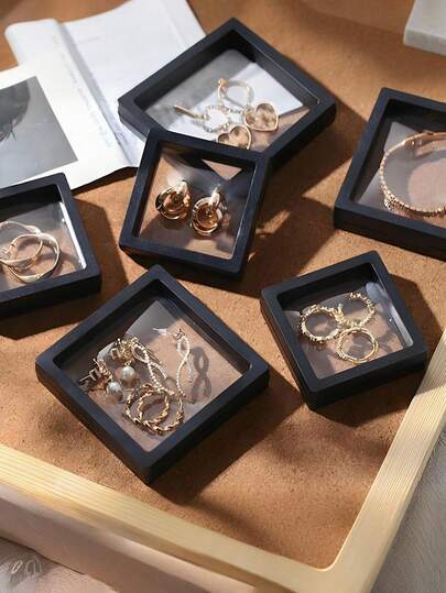 30pcs Transparent Thin Film Jewelry Box, Portable Anti-Oxidation PE Film Earring Necklace Storage Box, Dust-Proof Jewelry Box, Earring Storage Box, Travel Jewelry Storage Box, Gift Box, Ring Box, Suitable For Rings, Earrings, Bracelets, Necklaces. Compact Jewelry Display Box, Women's Jewelry, Suitable For Home, Living Room, Office Decor, Christmas, New Year Gifts, Valentine's Day, Back To School Gifts.