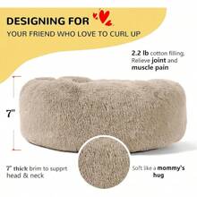 Hachikitty Calm Donut Cuddler, Cama grande para perro, 30': Suministros para mascotas