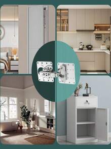 不锈钢柜门铰链维修配件，适用于衣柜门铰链维修装置及家具抽屉台面维修铰链固定维修板