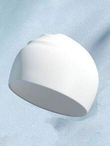 1pc Unisex High Elasticity Silicone Swim Cap, Waterproof Swimming Training Equipment, Competitive Swimming Cap - Multicolor - View 24