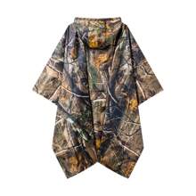 3-In-1 Multifunctional Hooded Rain Poncho With Neckline Buttons, Portable Raincoat With Pockets , Lightweight Rain Jacket For Adult Outdoor Activities