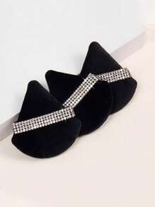 1/3/5/10/15/24 件装黑色三角化妆海绵套装，水晶绒短绒材质，柔软粘性强，适用于化妆、家居装饰、梳妆台、旅行、卧室等场合，是理想的化妆配件。套装包含粉扑、化妆海绵、化妆海绵、化妆海绵，价格实惠，是圣诞礼物或圣诞袜填充物的绝佳选择。 - 黑色 - 查看 7