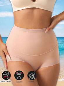 1 Stück Hochtailliges Schlankheits-Kontrollshort, formende Po-Hebende Bauch-Gestaltung Postpartum Taillenformer Shapewear für Frauen