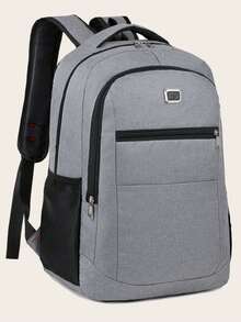 Nuovo zaino per laptop leggero, adatto per la scuola e i viaggi - Cinghie per le spalle regolabili, design multi-scomparti - Zaino casual in poliestere durevole per ragazzi e ragazze, chiusura con cerniera sicura, zaino per studenti, stile minimalista, struttura robusta