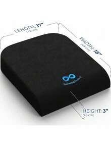 Memory Foam Wheelchair Cushion - Gel Seat Cushion For Seniors And Adults - Pressure Relief And Tailbone Pain Support - Ventilated And Soft Cushion For Ultimate Comfort - màu đen - Xem 4