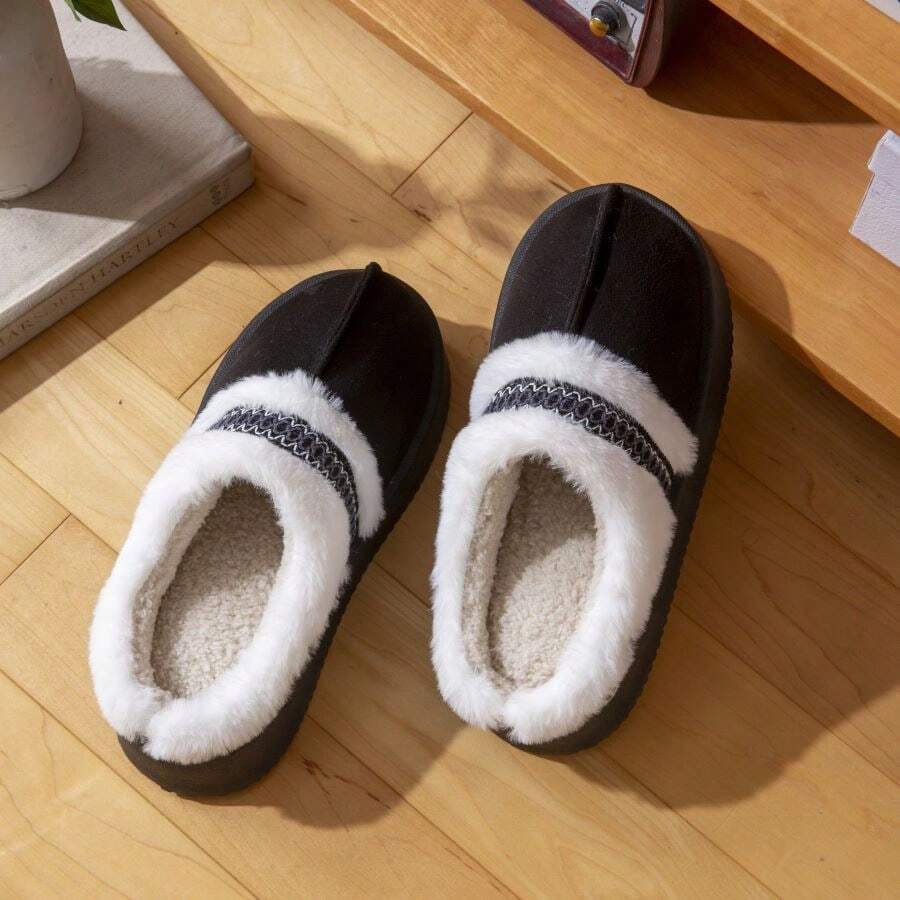 Women Home Slippers - Black - View 1