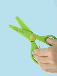 Personalized Custom Handmade Scissors, Non-Slip Safety Scissors, Student Paper-Cutting Scissors, DIY Anti-Pinch Hand Art Scissors, Back To School. - Multicolor - View 4