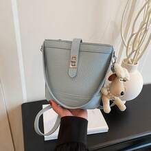 Women Evening Bags - 藍色帶掛件 - 查看 3