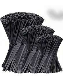 25/50/100/200/300 Stück Schwerlast Nylon Kabelbinder (3MM/150MM - Standard 2MM Breite), UV-beständig, kälte- und hitzebeständig, Mehrzweck Plastik Kabelbinder für Autoreparatur, Büro und Outdoor-Einsatz, inklusive Aufbewahrungsregale, Autoteile, Multifunktionales Design, strapazierfähiger Nylon-Gurt, schwarze industrielle selbstverriegelnde hochfeste Nylon-Kabelbinder, für Schulmaterial, Schulanfang