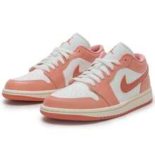 WMNS AIR JORDAN 1 LOW 篮球鞋，轻盈缓震，女士综合健身训练鞋，DC0774-180 - 帆白/茜草根紅 - 查看 3