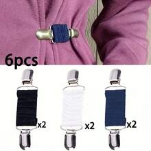 1/2/3/4/5/6件套新款连衣裙束带夹套装弹性衣夹收紧连衣裙开衫领夹衬衫夹后背束带女款