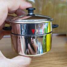 60 Minute Adjustable Mechanical Timer - Retro Metal Design With Black Base And Clear Cover, Battery-Free, Suitable For Cooking, Countdown, Home Or School Use, Durable And Multipurpose, Kitchen Accessory