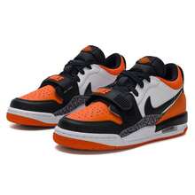 Giày bóng rổ Air Jordan Legacy 312 Low (GS) CD9054-118 nhẹ và êm ái dành cho thanh thiếu niên - Đen/Trắng/Xám lạnh/Cam sao biển - Xem 3