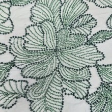 Luxury African Heavy Beads Lace Fabric 2025 High Quality Nigerian French Mesh Sequined Lace Material For Women Wedding Dresses Sewing