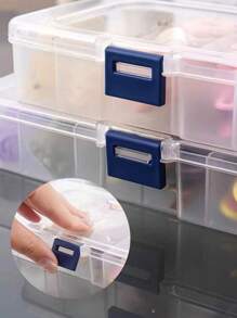 Makeup Hair Accessories Storage Box, Hair Clips, U-Shaped Clip Small Box, Multi-Compartment Portable Jewelry Earring Parts ContainerFor Women Storage Organizer Travel Essentials Back To School Dormitory Storage