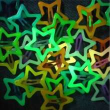 10/20 Stück leuchtende Stern Haarspangen Frauen Mädchen Haarclips Leuchten fluoreszierend Haarklammern für Pony, Partyfavors, Konzert Accessoires, Klauenclips, Haarklammern, Haarspangen