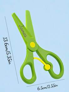 Personalized Custom Handmade Scissors, Non-Slip Safety Scissors, Student Paper-Cutting Scissors, DIY Anti-Pinch Hand Art Scissors, Back To School. - Multicolor - View 7