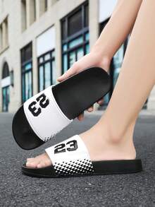 青少年秋冬室内拖鞋户外沙滩拖鞋校园浴室拖鞋泳池拖鞋运动凉拖鞋厚实柔软舒适斑马条纹拖鞋亲近自然