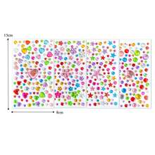 10 Sheets 4100pcs Hair Gems Stickers, Colorful Acrylic Shiny Pearl Rhinestone Self-Adhesive Stickers, Women Girls Festival Party COS Hairstyle Decoration Tools, Gem Stickers For Crafts, Self Adhesive Gemstones Pearl Jewels Stickers, Stick On Gems Pearls For Hair, Bling Rhinestone Stickers For Decoration, Music Festival/Concert/Carnival Costume Accessories, Holiday Gifts For Women Girls Beauty Home Hair Accessories - Multicolor - View 13