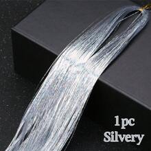 48Inches Glitter Rainbow Tinsel Hair Extension With Tool Mixed Colors Hair Extension Tinsel Kit Glitter Rainbow Hair Extensions For Women And Girls Pride Month Activities Accessories