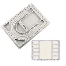 1 Pc Jewelry Making Design Board With Measurement Scale, Suitable For DIY Bracelet & Necklace Making, Bead Tray & Cushion Set