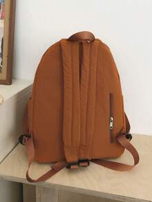 纯色大容量轻便防水背包，适合女大学生和白领，非常适合学校，大学，工作，商务，通勤，返校，学校背包，大容量，笔记本电脑隔层，便携，适合十年以上女学生背包，大学，小学，初中，高中，工作，商务，通勤，户外，旅行