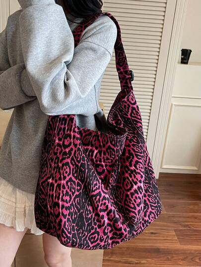 Large Capacity Faded Vintage Washed Pink Canvas Tote Bag, Simple Casual Versatile Zipper Closure Shoulder Bag Suitable For Daily Use, School, Short Trip, Street Fashion, Foldable Patched Crossbody Bag, Outdoor Camping Messenger Bag