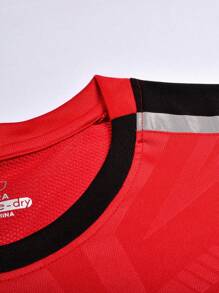 2pcs Sports Referee Uniform, Football, Badminton, Table Tennis Training Breathable Short Sleeve T-Shirt + Quick Dry Sports Shorts With Pockets, Suitable For Training, Matches And Activities, Elastic Waist Pants