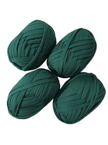 4 Rolls X 100g Polyester Crochet/Weaving Yarn, Total 30m Length - Ideal For DIY Projects Such As T-Shirts, Slippers, Baskets, Fabric Strips, Handmade Bags, Toys, Shoes, Carpets, Storage Baskets And More - Multicolor - View 38