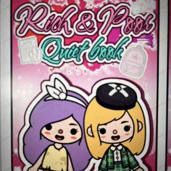1pc Toca Boca World Full Set Paper Quiet Book, Scrapbook DIY Material Kit, Entertainment Cutting Version