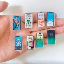 5/10/15pcs Realistic Miniature Phone Models, For Toy House, Model Shop Display, Decor, Landscape Accessories, Random Styles - Multicolor - View 5
