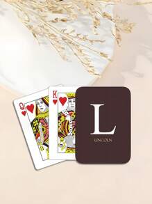 Multiple Colors Custom Monogram Playing Cards | Initial Playing Cards | Personalized Cards | Adult Card Deck | Name And Initial