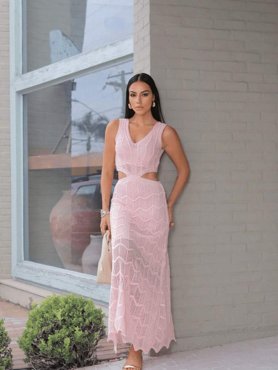 Octavia Dress - Baby Pink - View 1