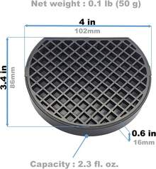 Coffee Drip Catcher 4 Inches Small Drip Tray For Drink Dispenser Espresso Machine Carafe Tea Station Water Urn Durable ABS Plastic, Black, PDT0627S,6725538 - Rose Red - View 9