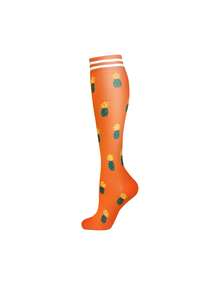 1 Pair Women Compression Socks, Knee High Socks, Cute Nurse Compression Socks, Y2k, Cozy