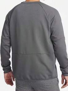 Sudadera de entrenamiento de cuello redondo de punto ligero DRI-FIT nueva de NIKE para hombres FN3290-068 - Gris - Ver 2