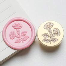 1 Pc, Knitted Series Wax Sealing Stamp Head, Suitable For Envelope Letter Paper/Wedding Invitation Letter/DIY Craft Stamp Decoration/Gift Decoration/Various Holiday Gifts,For School Supplies,Back To School