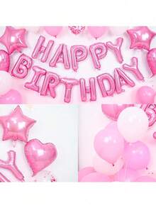 Pink Birthday Decorations Are Suitable For Both Boys And Girls. Pink And Red Balloons Are Perfect For Baby Birthday Parties, Baby Themed Parties, And Baby Showers - Multicolor - View 5