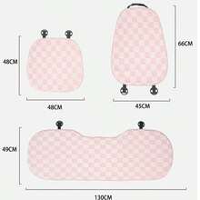 美容车用保暖加厚防滑座垫毛绒舒适汽车座椅垫毛绒汽车座垫简易座垫四季通用。