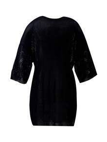 优雅女士针织毛衣，真丝女士夏季服装，大码女装